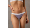 STRING THONG EN COTON ÉLASTIQUE RIBBÉ