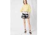 Short en jacquard brodé de chevaux