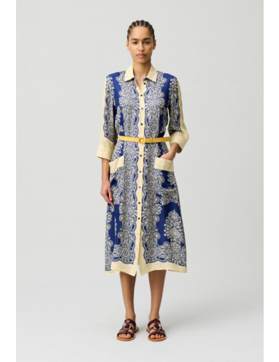 Robe longue imprimée