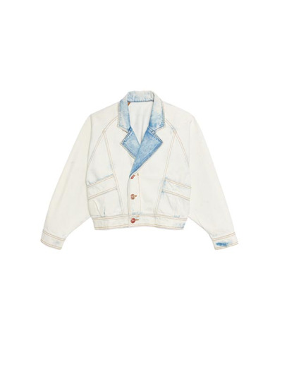 Veste en jean délavée