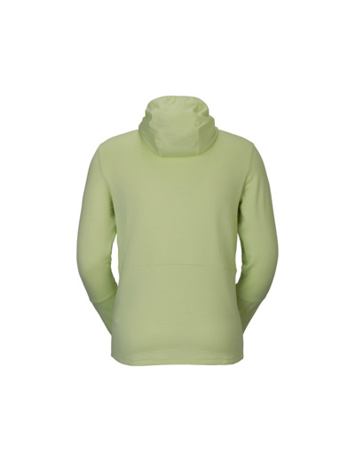 Sweat zippé à capuche Homme DEFINED LIGHT Jaune Acide