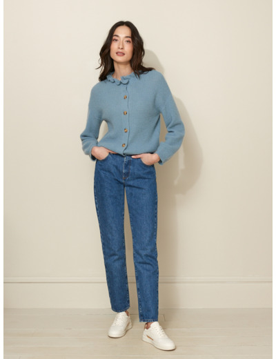 CARDIGAN MOHAIR VOLANT