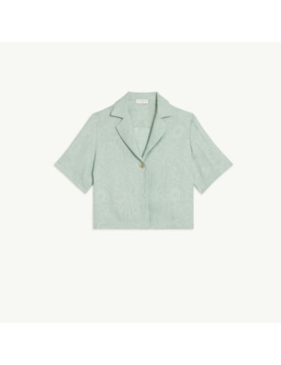 Chemise pyjama en jacquard