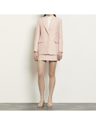 Veste tailleur en jacquard zébré