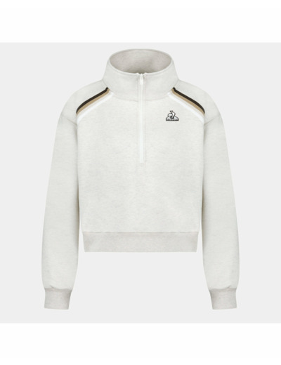 T-shirt manches longues Femme HERITAGE SP HALFZIP N1 W BEIGE CHINE CL Beige