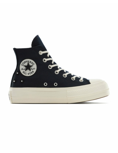 Chaussures Femme CHUCK TAYLOR ALL STAR LIFT PLATFORM BEADS Noir