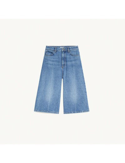 Jupe culotte délavée