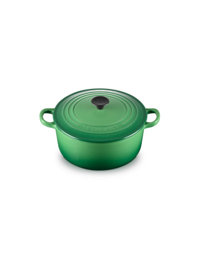 Cocotte ronde 22cm en fonte émaillée bambou