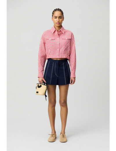 Chemise à carreaux vichy