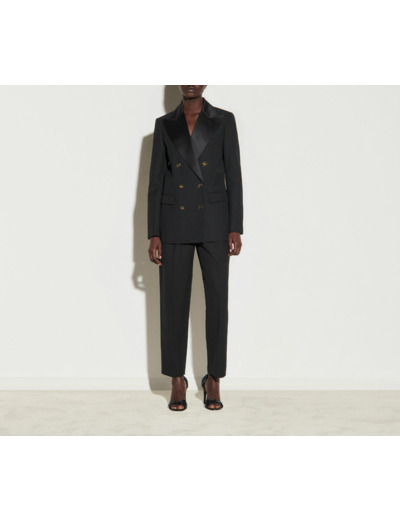 Veste de tailleur bi-matière