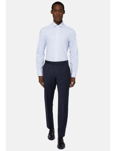 Chemise Dobby à Col Windsor