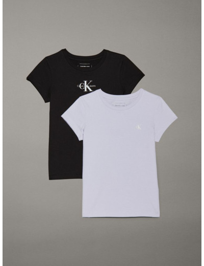 T-SHIRT SLIM MONOLOGO - PACK DE 2