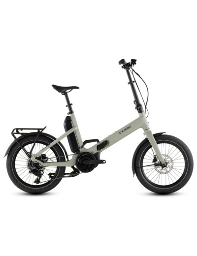 Vélo urbain pliant électrique FOLD HYBRID 545 Vert Pois