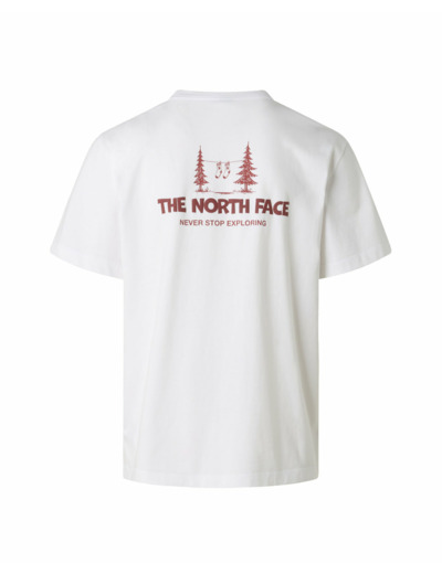 T-shirt Homme M CAMPING RELAXED SHORT SLEEVE TEE-GRAPH Blanc