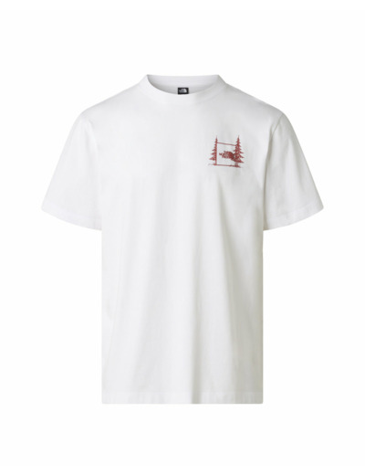 T-shirt Homme M CAMPING RELAXED SHORT SLEEVE TEE-GRAPH Blanc