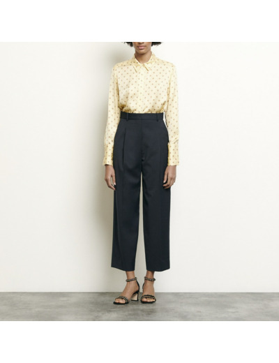 Pantalon de tailleur en laine