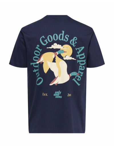 T-shirt Homme ONSBEC LIFE DUCK RLX SS TEE Bleu