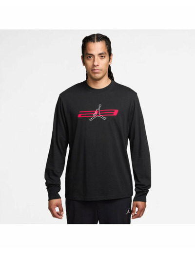 Sweat Homme M J DF SPT GFX LS CREW Noir