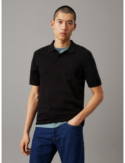 POLO EN COTON TRICOTÉ À MANCHES COURTES