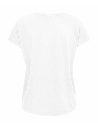 T-shirt Femme ONPAUB-MIE LIFE ON SS BAT JRS TEE Blanc