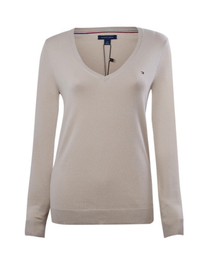 เสื้อสเวตเตอร์ผู้หญิง สีเบจ