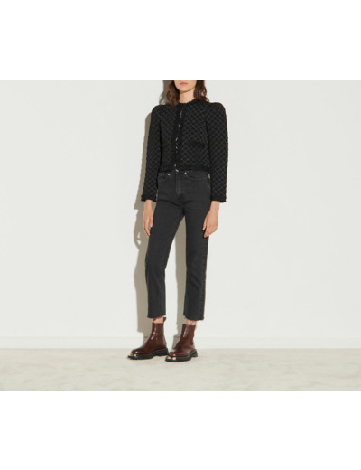 Cardigan à effet matelassé