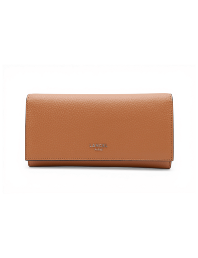 Lettrines de Lancel - Portefeuille long rabat - Camel