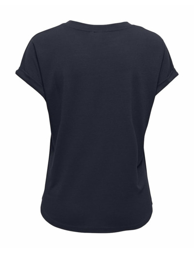 T-shirt Femme ONPFREI LIFE EMBR SS BAT LOOSE JRS TEE Bleu