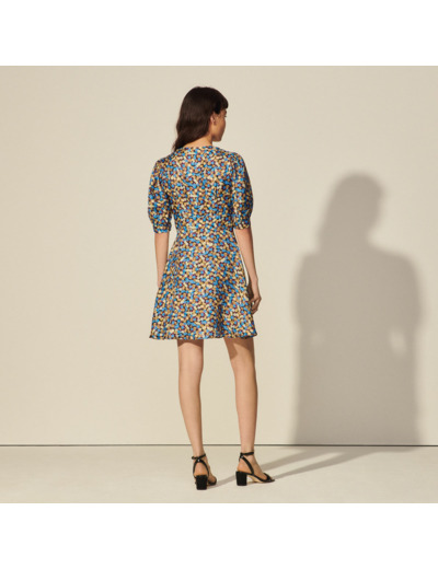 Robe imprimée boutonnée