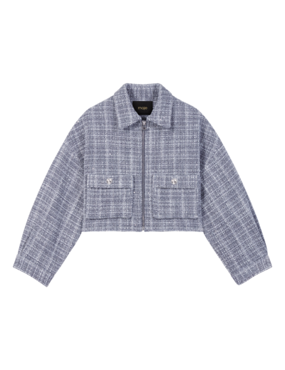 Blouson court en tweed