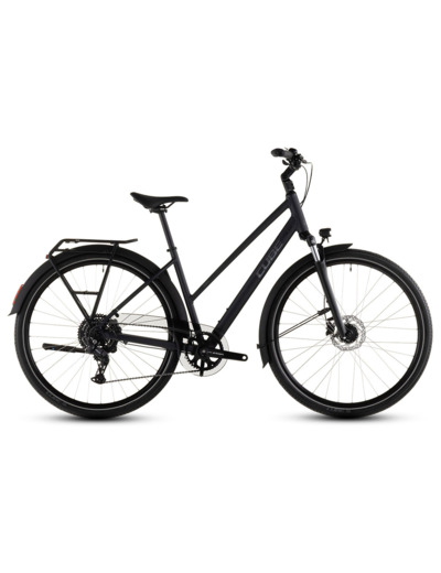 Vélo trekking TOURING ONE Noir/Chrome