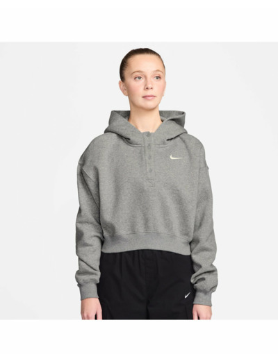 Sweat à capuche Femme W NSW PHNX FLC OS CRP HNLY HDY Gris