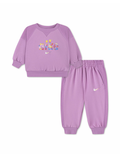 Ensemble de survetement Bébé NKN E1D1 GFX FT CREW SET Rose