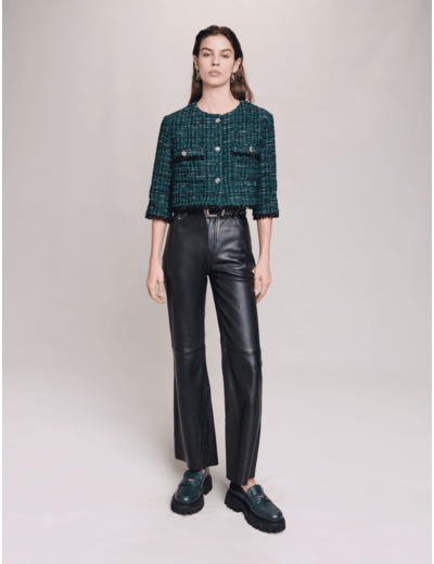 Veste courte en tweed