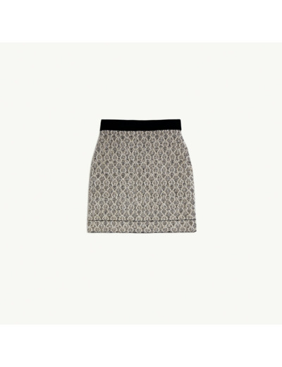 Jupe courte en maille jacquard
