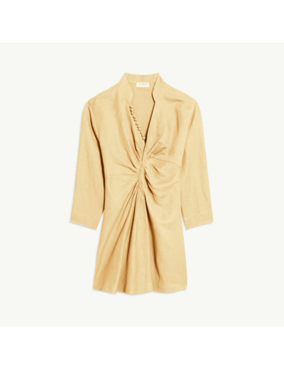 Robe courte à l'encolure fantaisie