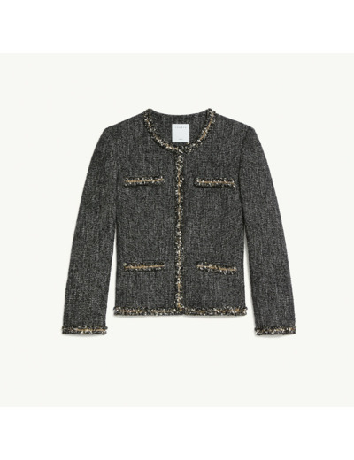 Veste courte en tweed