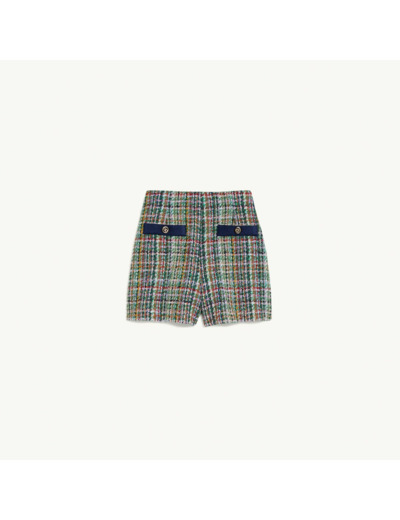 Short en tweed multicolore