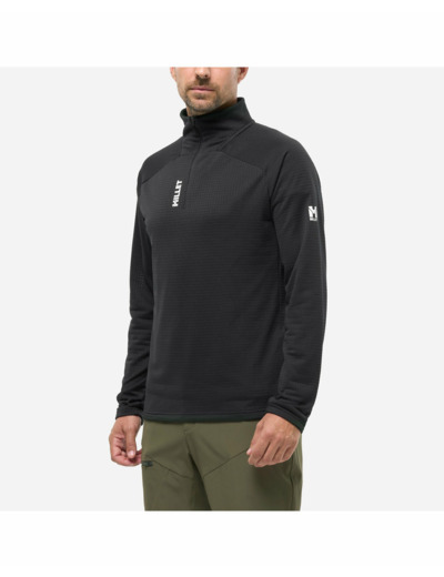 Haut zip Homme PARMELAN LIGHT FLEECE PO M Noir