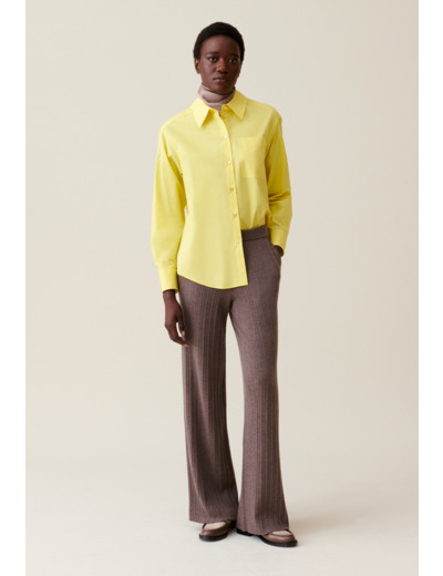 Pantalon maille évasé