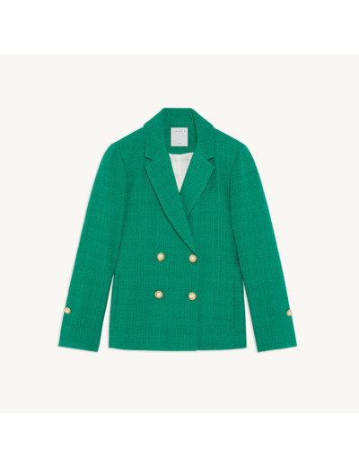 Veste de tailleur croisée en tweed