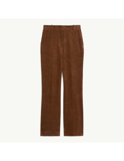 Pantalon droit en velours côtelé