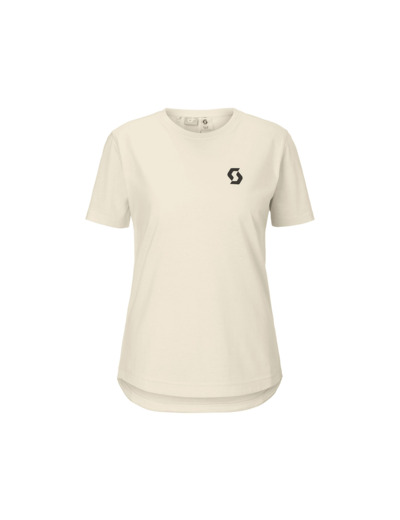 T-shirt manches courtes Femme VERTIC DRI Coton Blanc