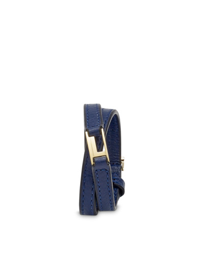 Max de Lancel - Bracelet mini double tour - Petit modèle - Bleu Petrole