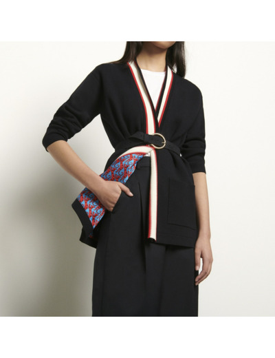 Cardigan avec doublure imprimée