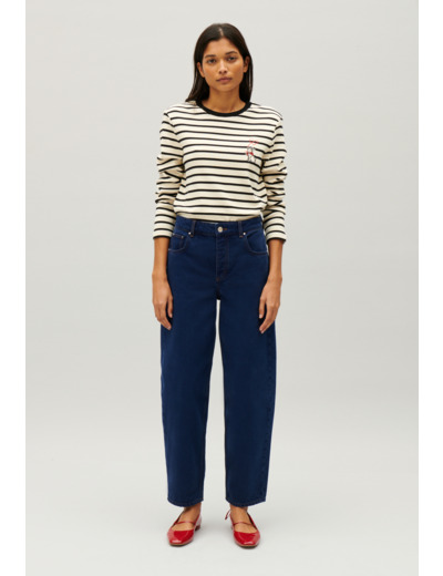 Tee-shirt marinière Jean Toto bicolore