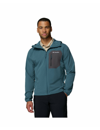 Veste Homme TALL HEIGHTS III HOODED SOFTSHELL Bleu