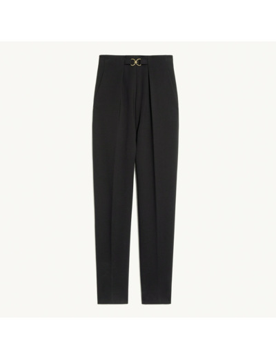 Pantalon ajusté taille haute
