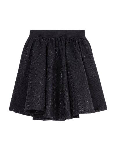 Jupe courte volumineuse à strass