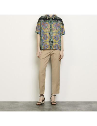 Chemise à manches courtes imprimée